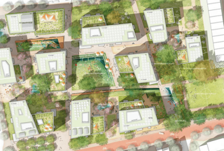 Stuttgart-Rot Wohnprojekt - Visualisierung der Baugenossenschaft Neues Heim eG